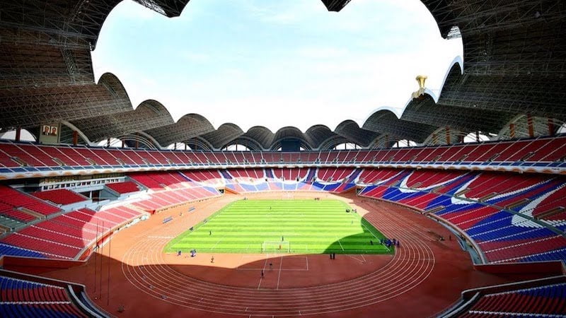 Sân vận động Rungrado May Day Stadium, tọa lạc tại Triều Tiên
